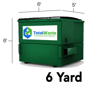 6 Yard Garbage Dumpster For Businesses